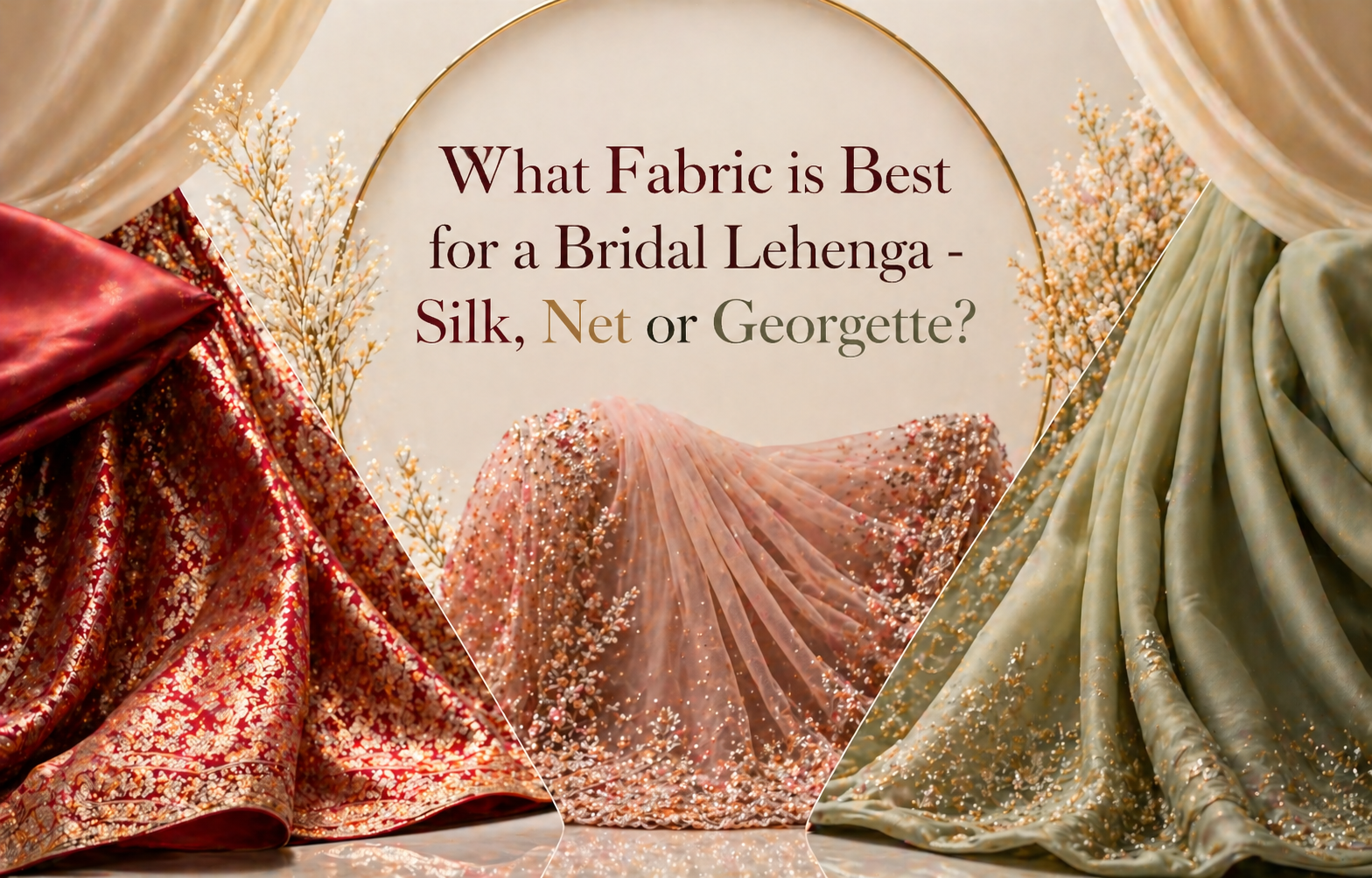 lehenga fabric material