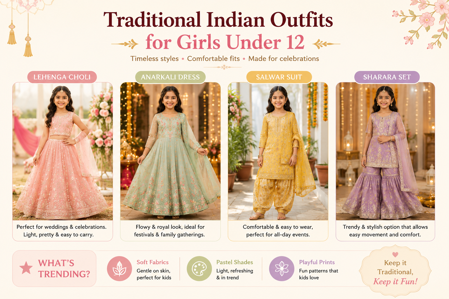 kids ethnic wear, stylish ethnic outfits for kids
