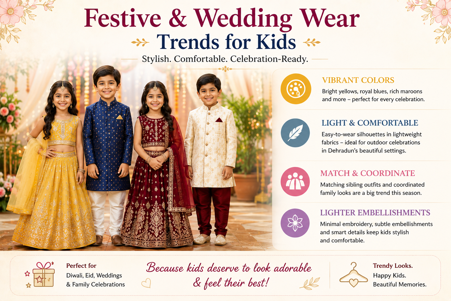 kids ethnic wear, stylish ethnic outfits for kids