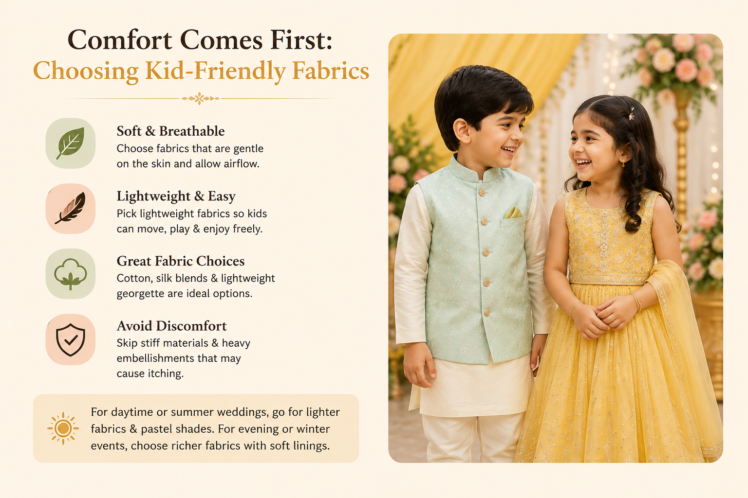 traditional kidswear, Indian wedding outfits for kids.