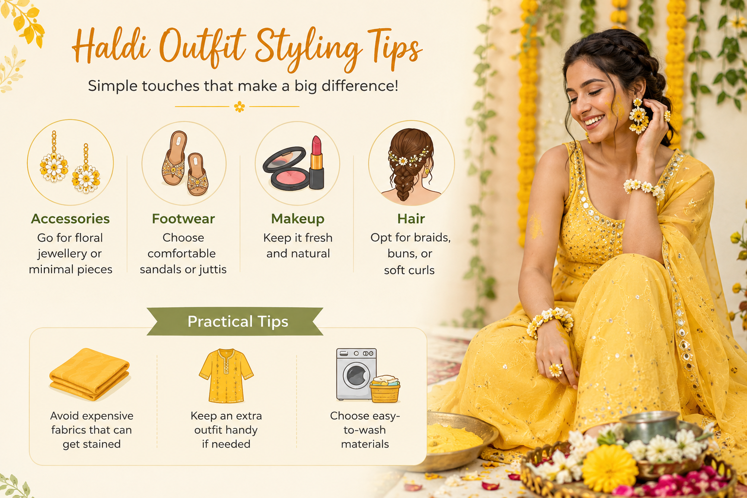 haldi ceremony outfit, haldi outfit ideas.