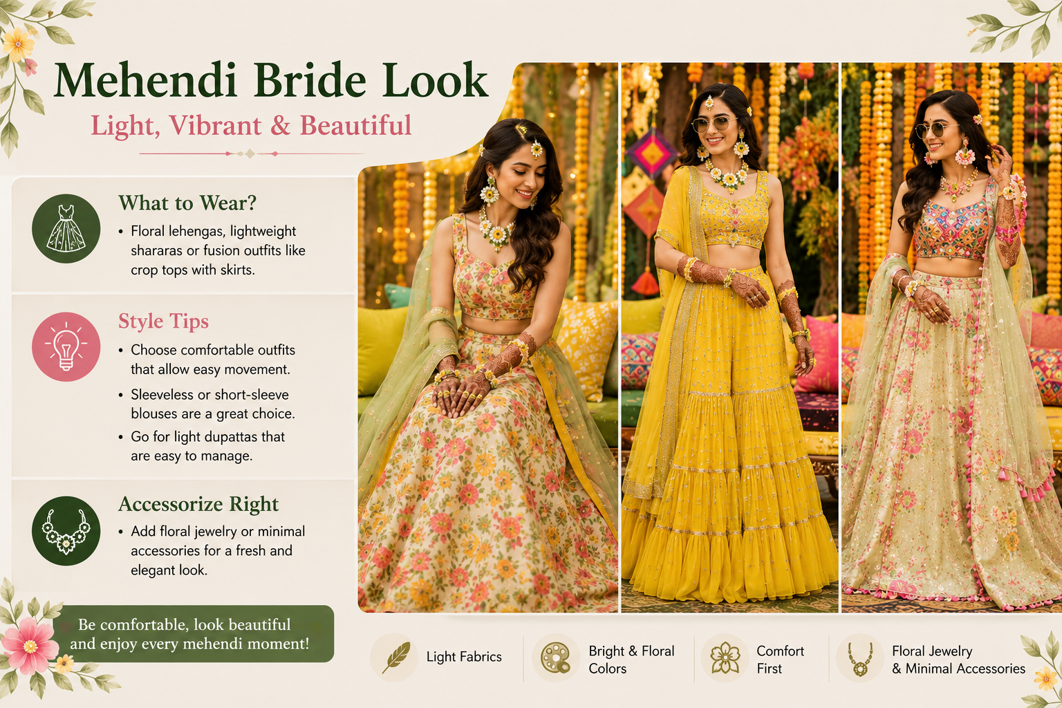 mehendi outfit, style tips