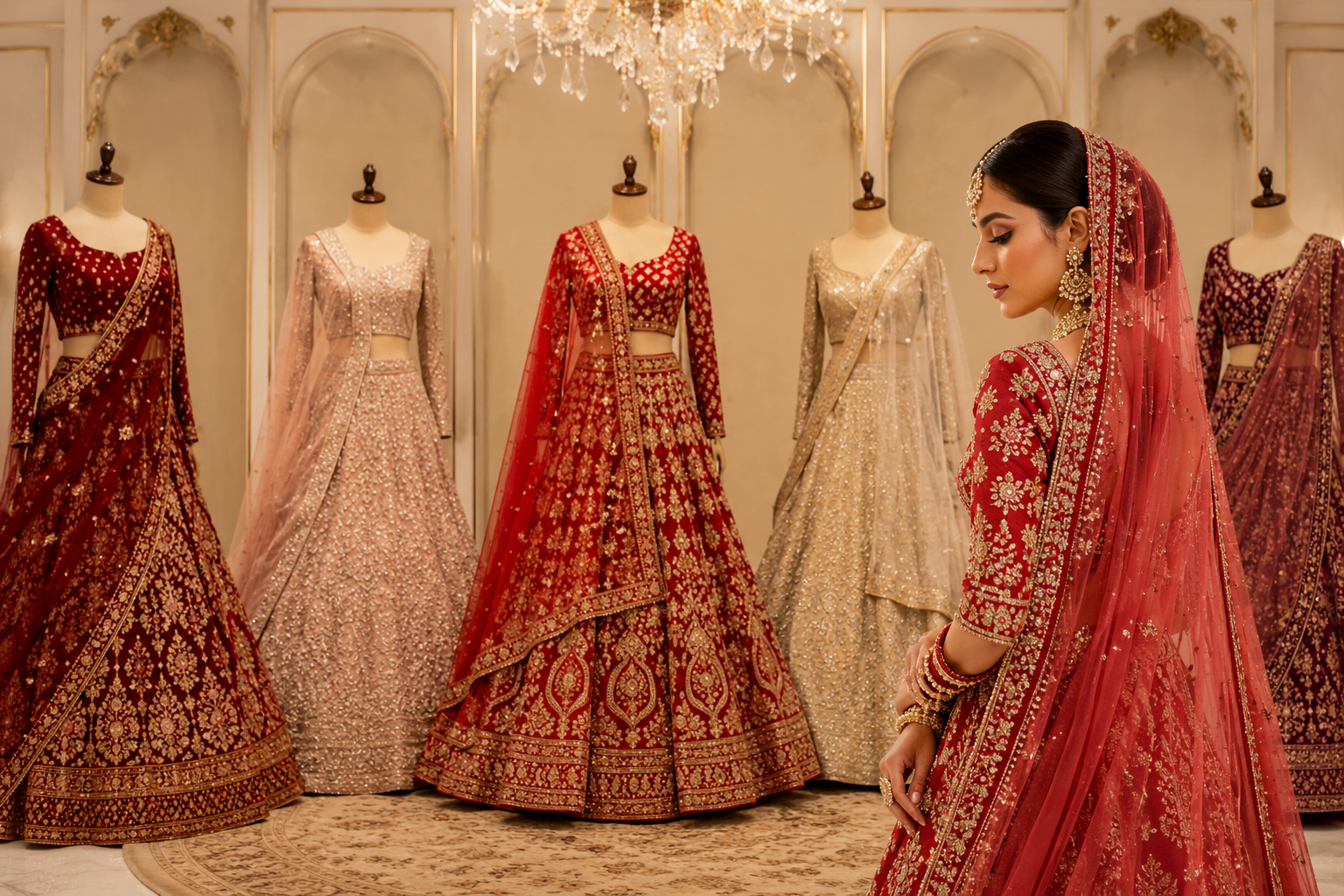 wedding lehenga, bridal boutique