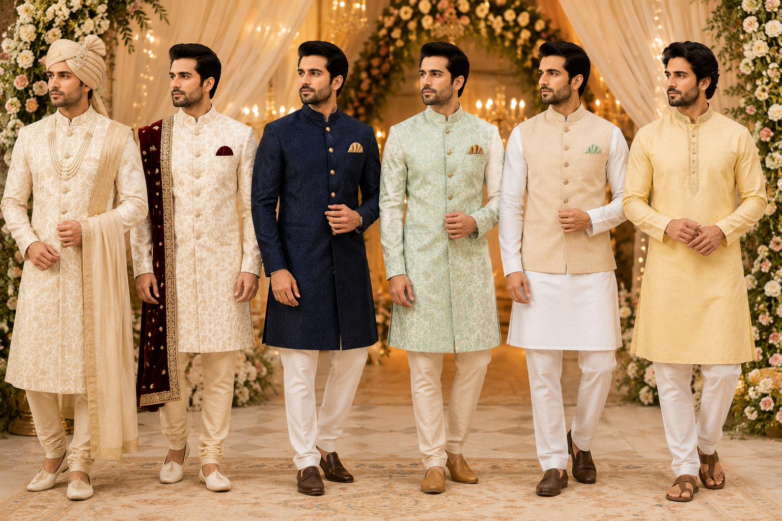 men wedding outfit, men ethnic wear