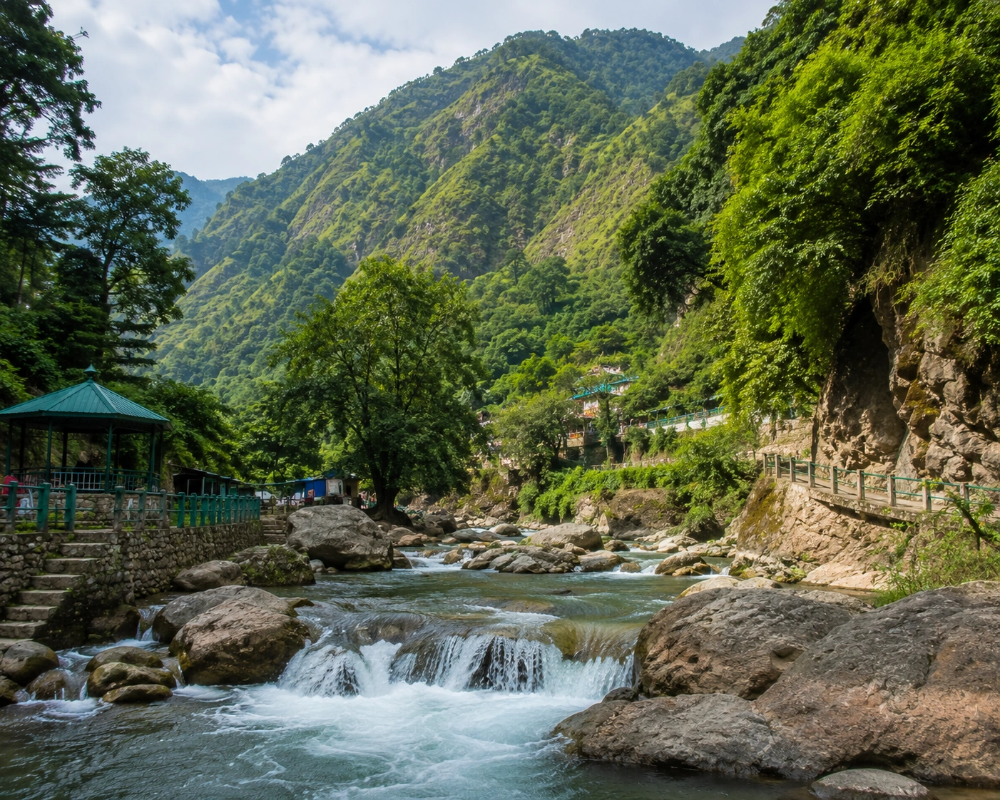 Natural surroundings and rocky landscape at Sahastradhara Dehradun